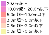 浸水想定区域図 浸水深 凡例画像